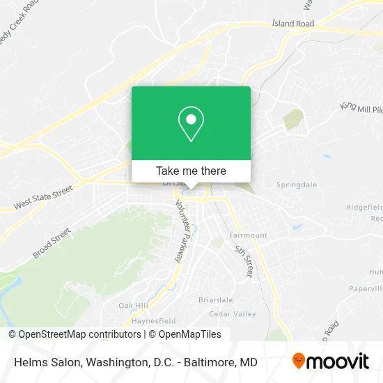 Helms Salon map