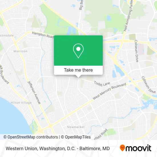 Western Union map