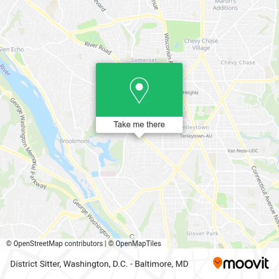 District Sitter map