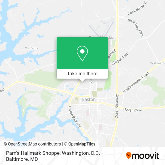 Pam's Hallmark Shoppe map