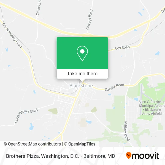 Brothers Pizza map
