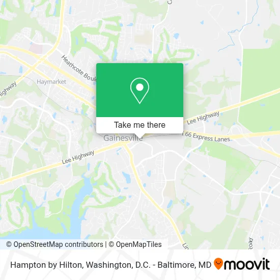 Hampton by Hilton map