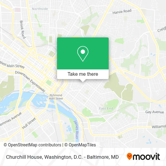 Churchill House map