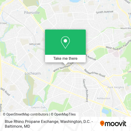 Blue Rhino Propane Exchange map
