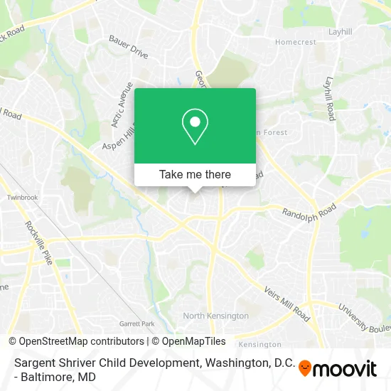 Sargent Shriver Child Development map