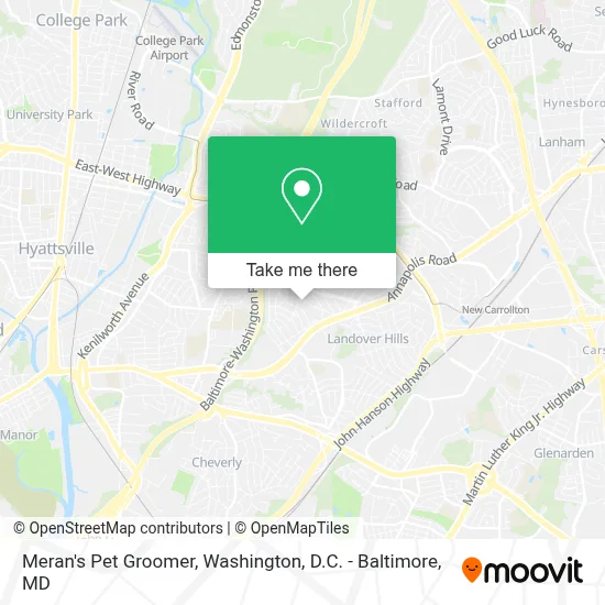 Meran's Pet Groomer map