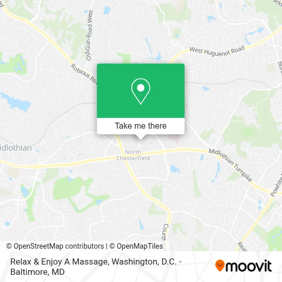 Relax & Enjoy A Massage map