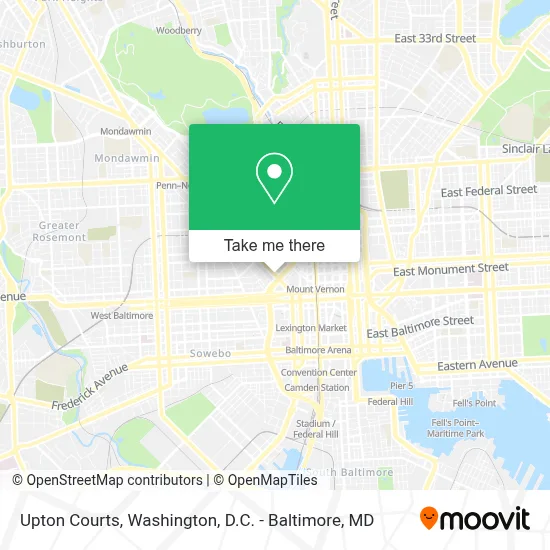 Upton Courts map