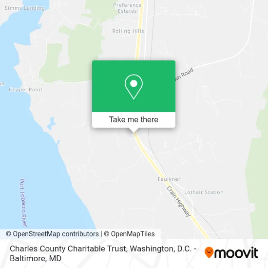 Charles County Charitable Trust map