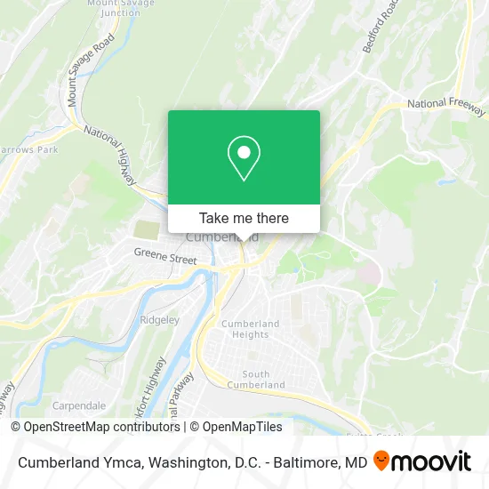 Cumberland Ymca map