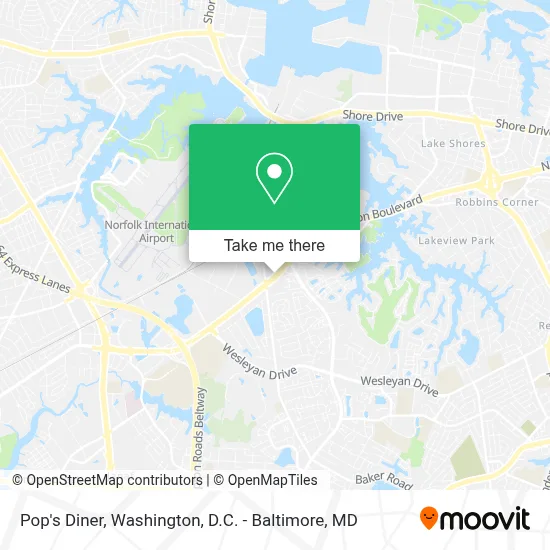 Pop's Diner map