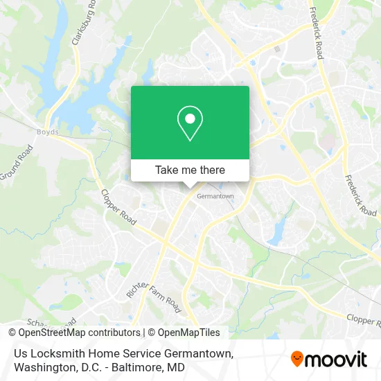 Us Locksmith Home Service Germantown map