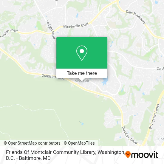 Friends Of Montclair Community Library map
