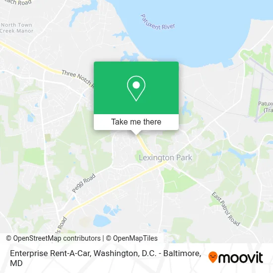 Enterprise Rent-A-Car map