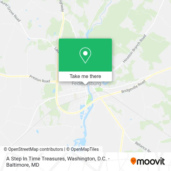 A Step In Time Treasures map