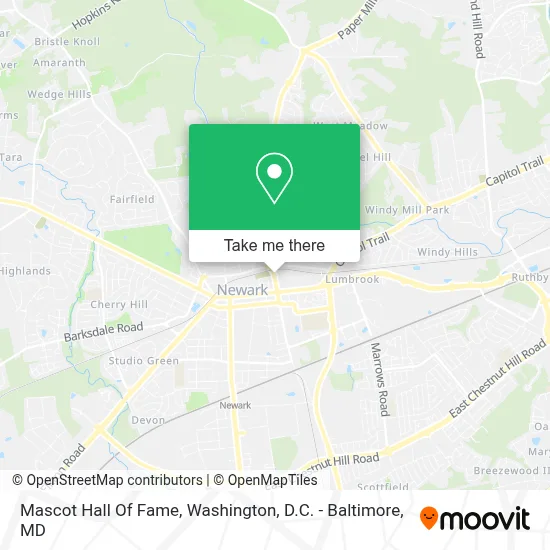 Mascot Hall Of Fame map