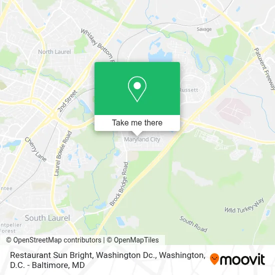 Restaurant Sun Bright, Washington Dc. map