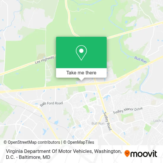 Virginia Department Of Motor Vehicles map