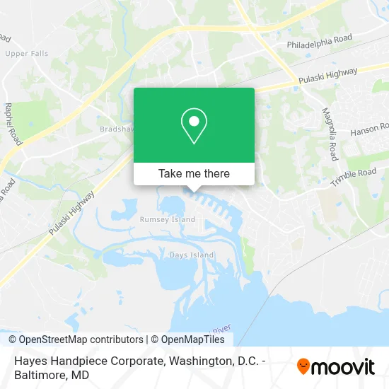 Hayes Handpiece Corporate map