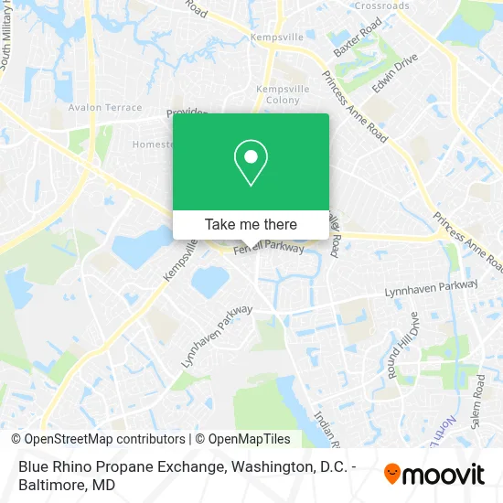 Blue Rhino Propane Exchange map