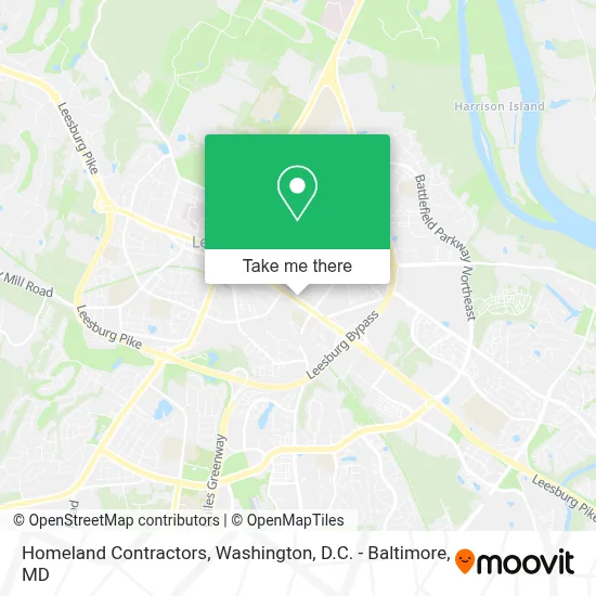 Homeland Contractors map