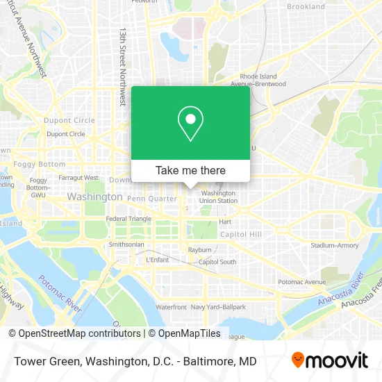 Tower Green map