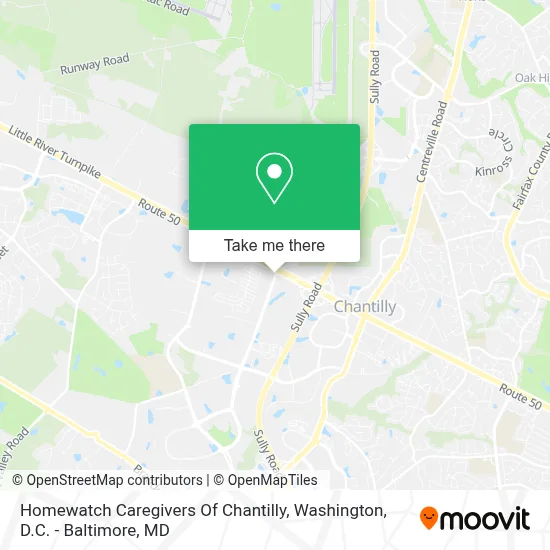 Homewatch Caregivers Of Chantilly map
