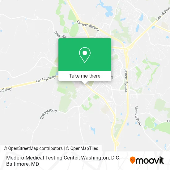 Medpro Medical Testing Center map