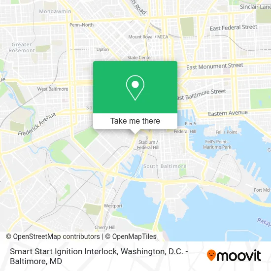Smart Start Ignition Interlock map