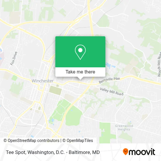 Tee Spot map
