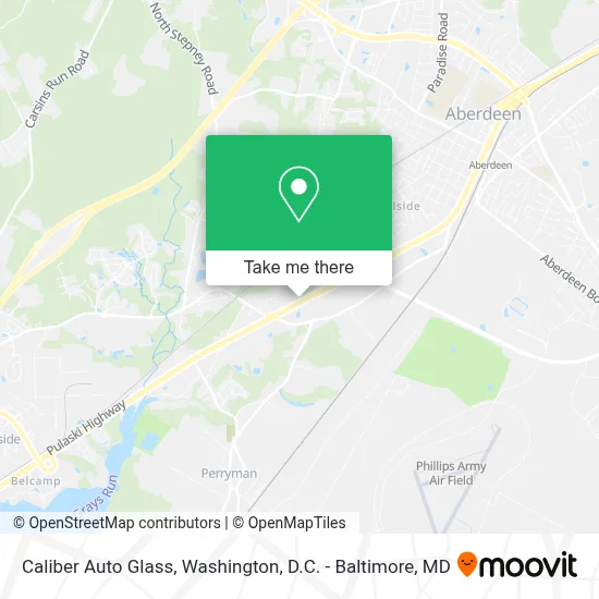 Caliber Auto Glass map