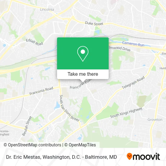 Dr. Eric Mestas map
