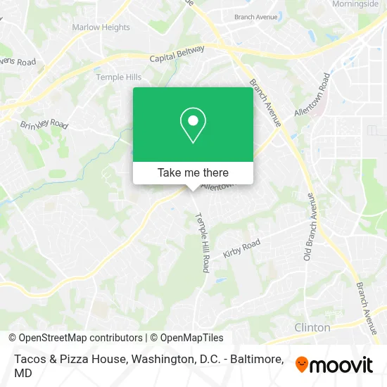 Tacos & Pizza House map