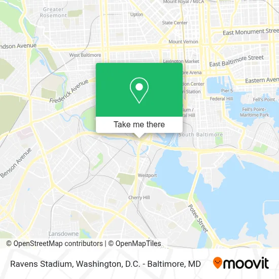 Ravens Stadium map