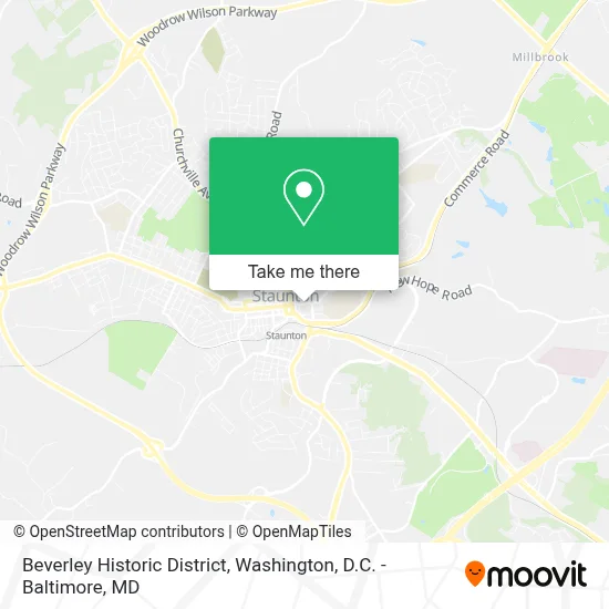 Beverley Historic District map