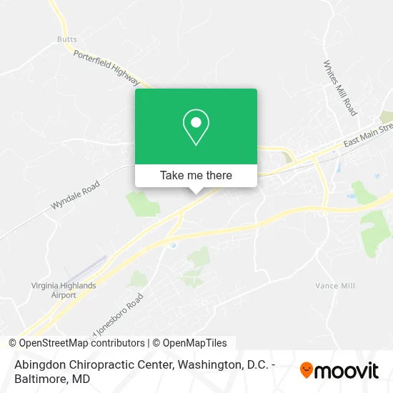 Abingdon Chiropractic Center map