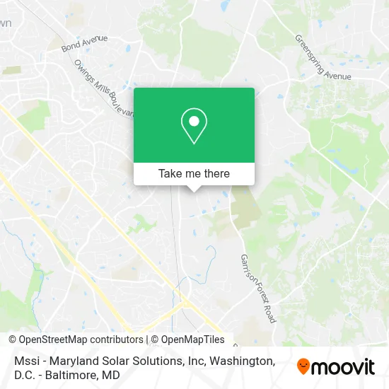 Mssi - Maryland Solar Solutions, Inc map