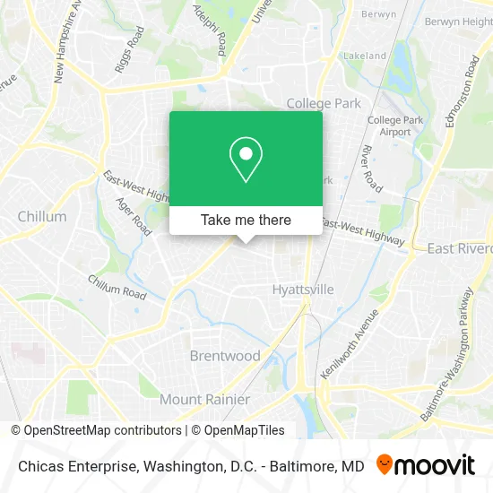 Chicas Enterprise map