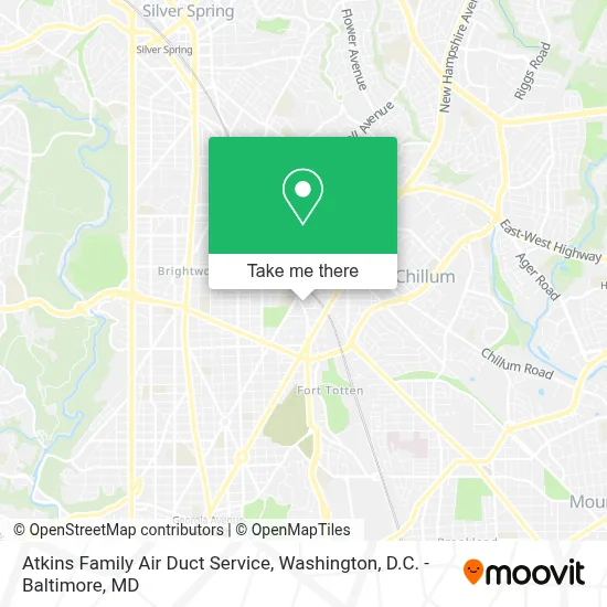 Atkins Family Air Duct Service map