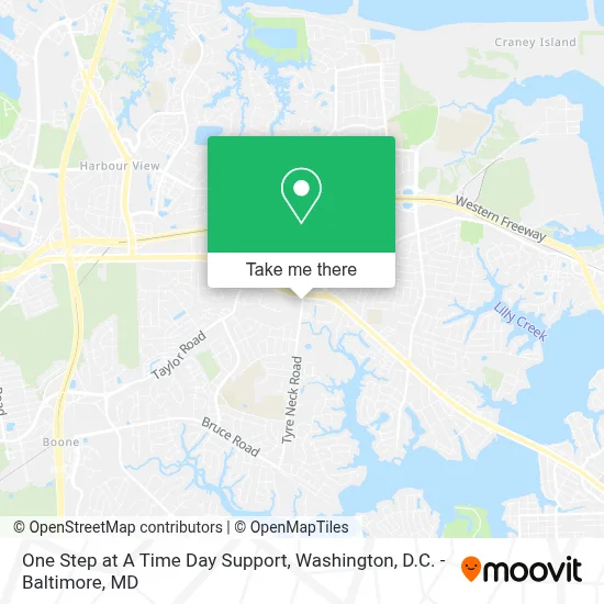 One Step at A Time Day Support map