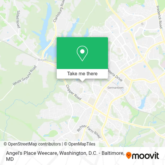 Angel's Place Weecare map