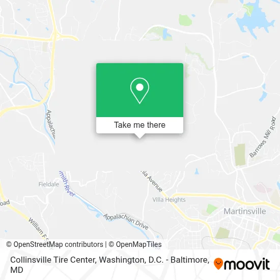 Collinsville Tire Center map