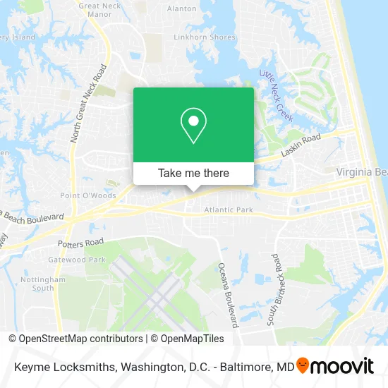 Keyme Locksmiths map