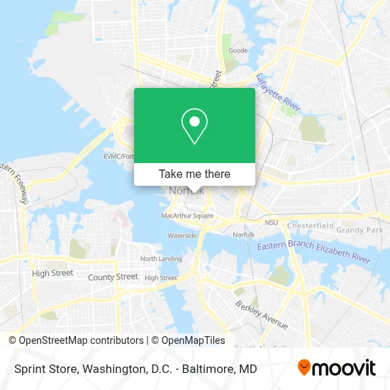 Sprint Store map