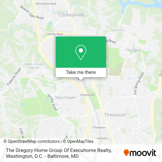 The Gregory Home Group Of Execuhome Realty map