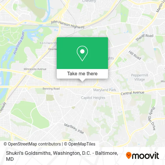 Shukri's Goldsmiths map