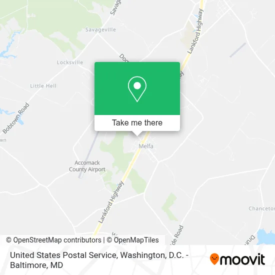 United States Postal Service map