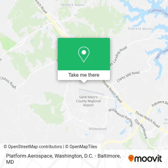 Platform Aerospace map