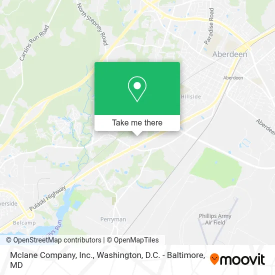 Mclane Company, Inc. map