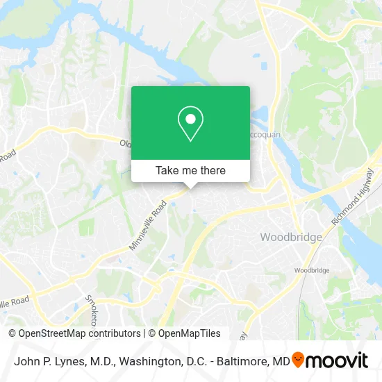 John P. Lynes, M.D. map
